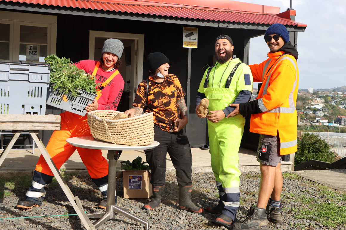 Group of Māori laughing